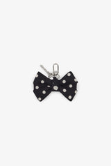 GANNI Outlet Black Bow Charm with Dots