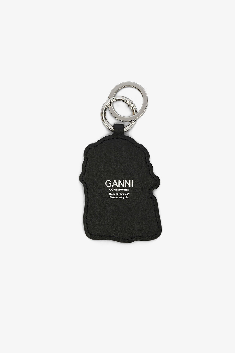 GANNI Hot Sale Black Joy Dog Bow Keyring