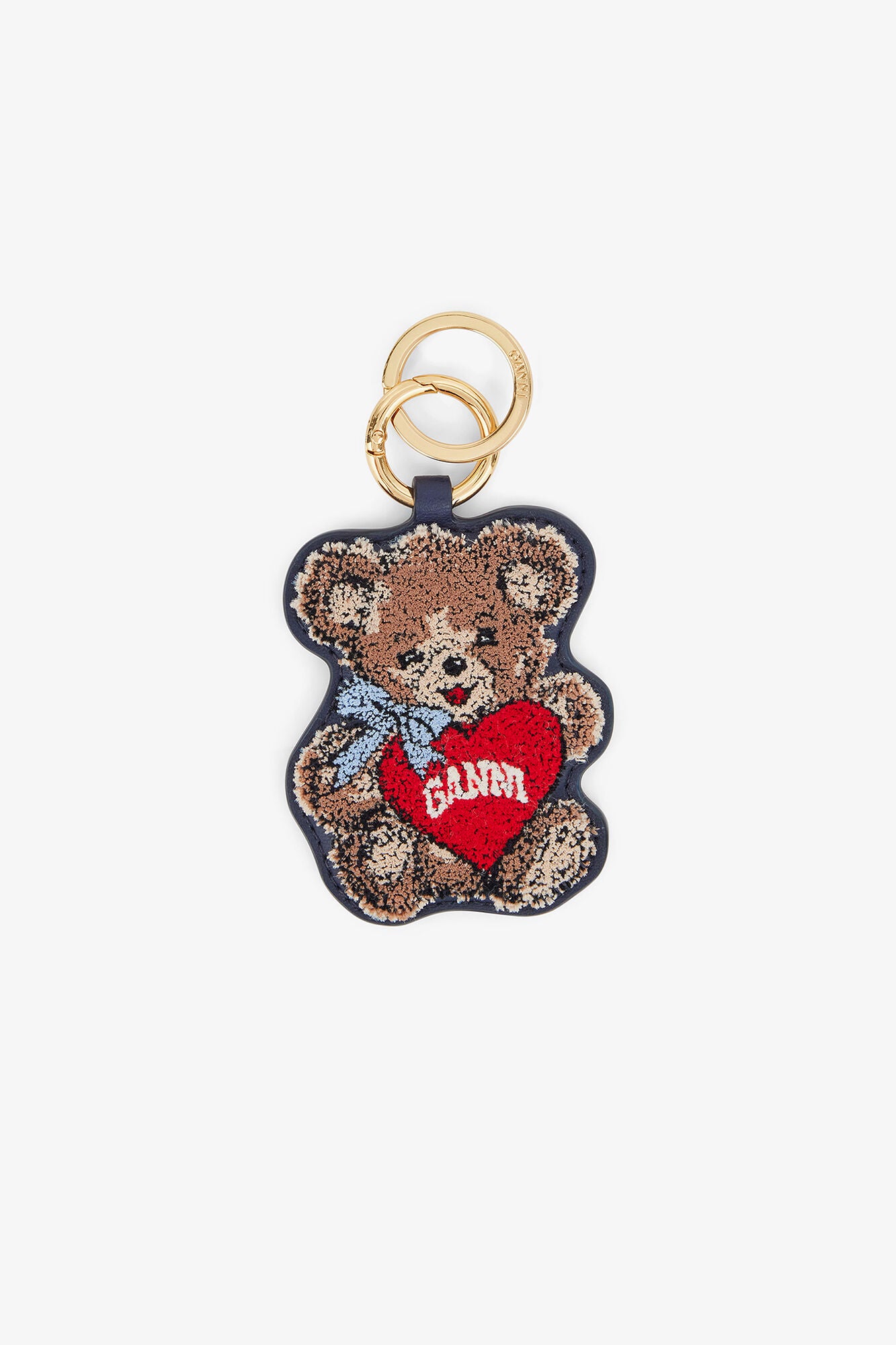 GANNI Online Black/Iris Joy Bear Keyring