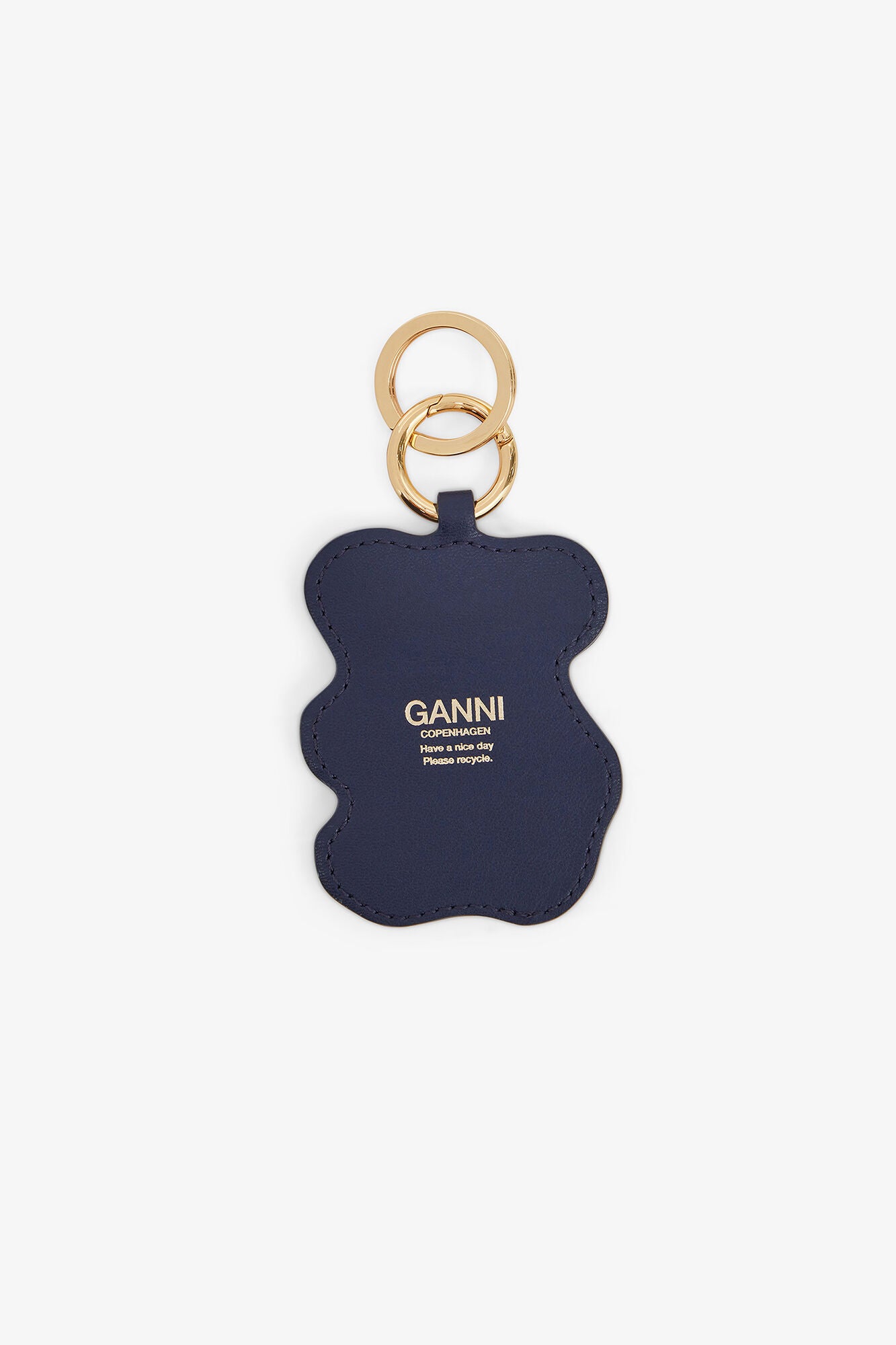 GANNI Online Black/Iris Joy Bear Keyring