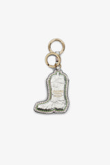 GANNI Discount Multicolour Western Boot Keyring in Metallic
