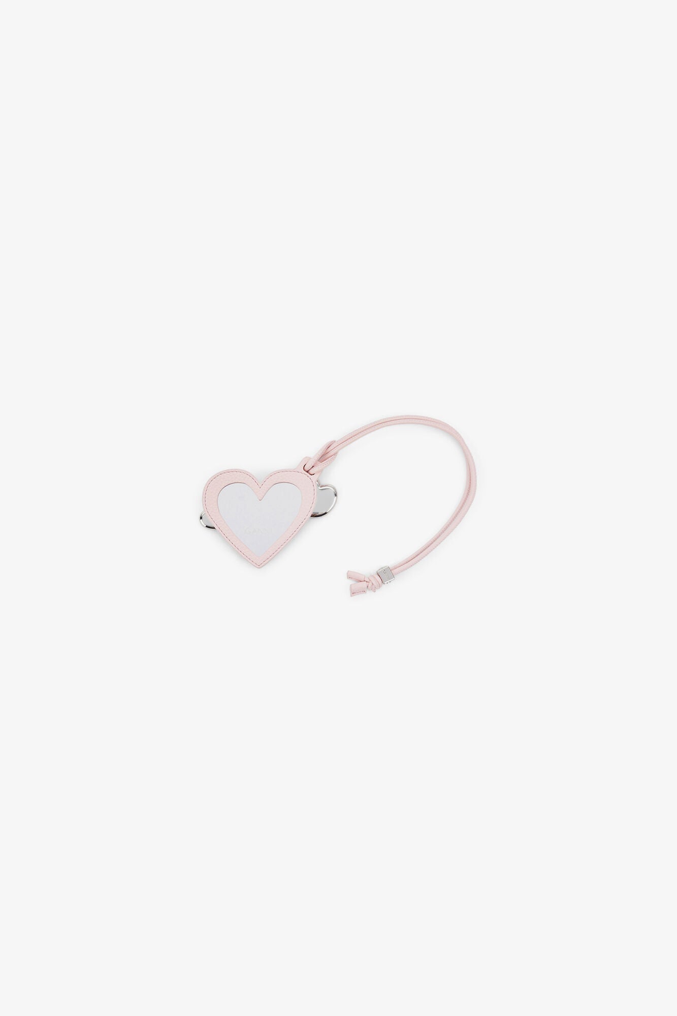 GANNI On Sale Chalk Pink Heart Mirror in Pink
