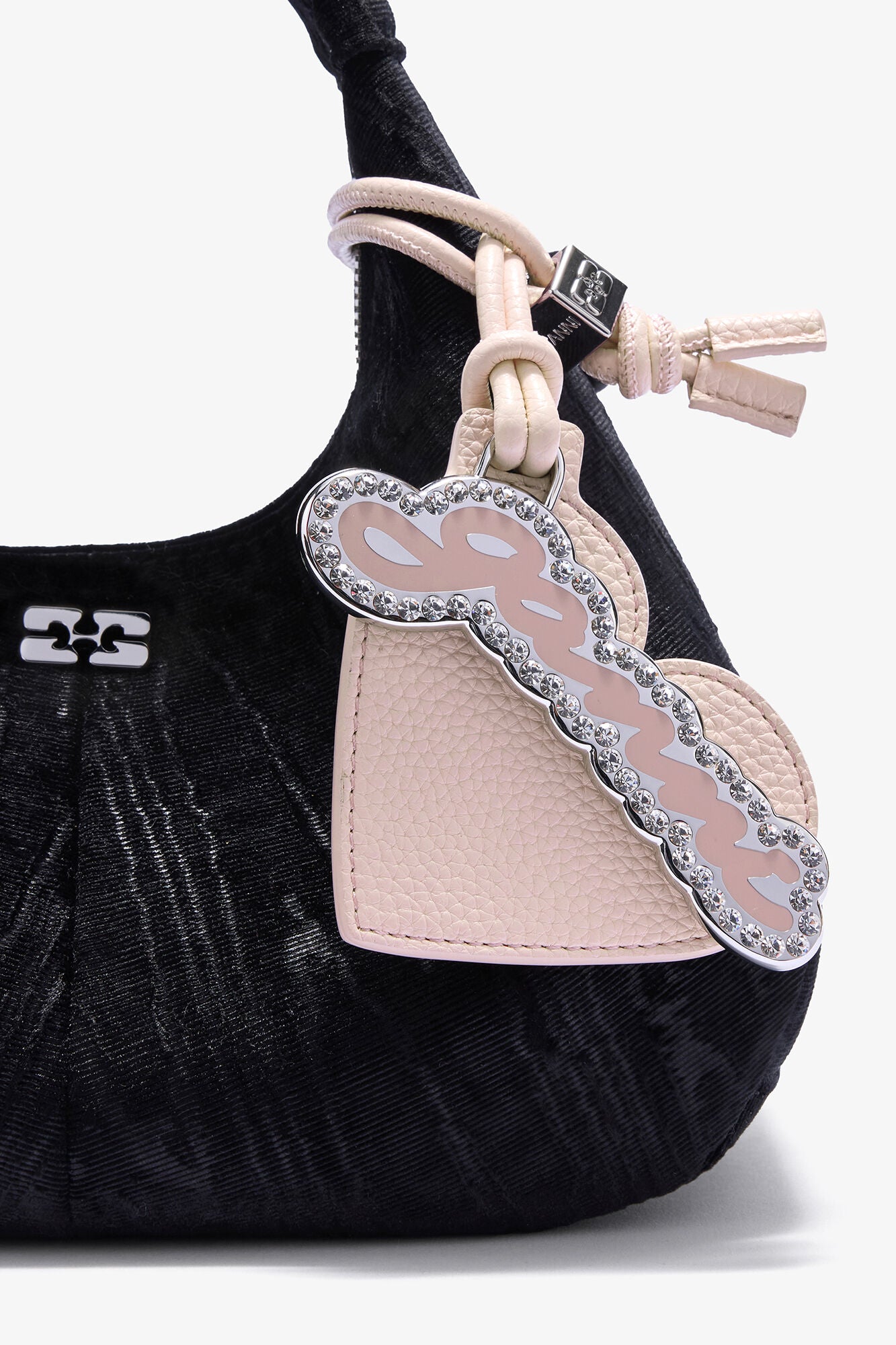 GANNI On Sale Chalk Pink Heart Mirror in Pink