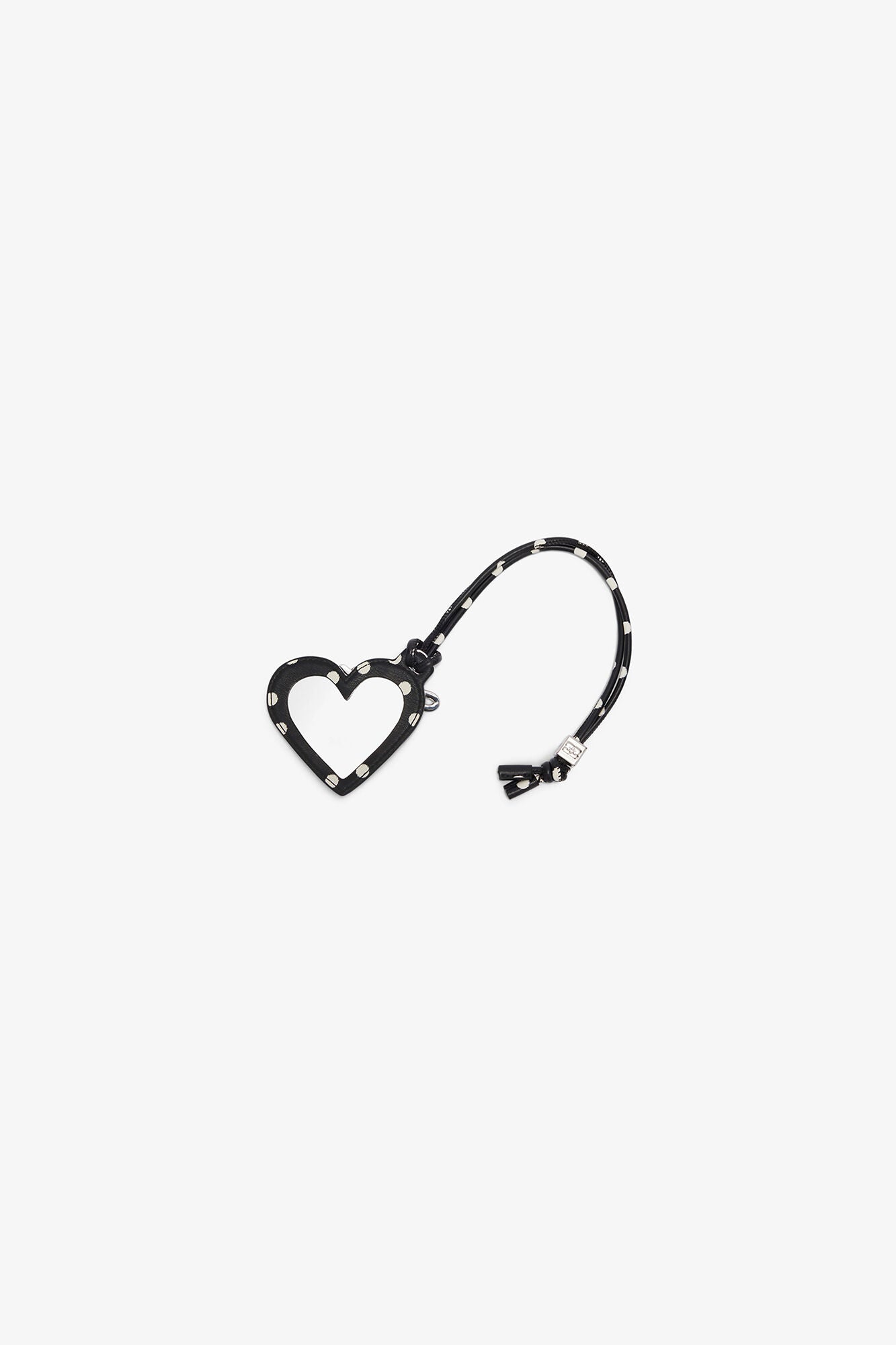 GANNI Outlet Black Heart Mirror with Dots