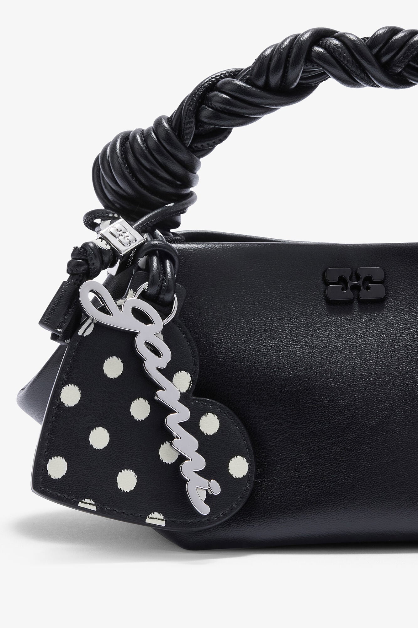 GANNI Outlet Black Heart Mirror with Dots