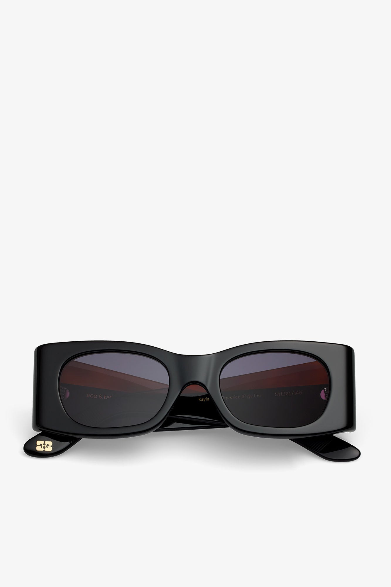 GANNI Outlet Black GANNI x Ace & Tate Black Kayla Sunglasses