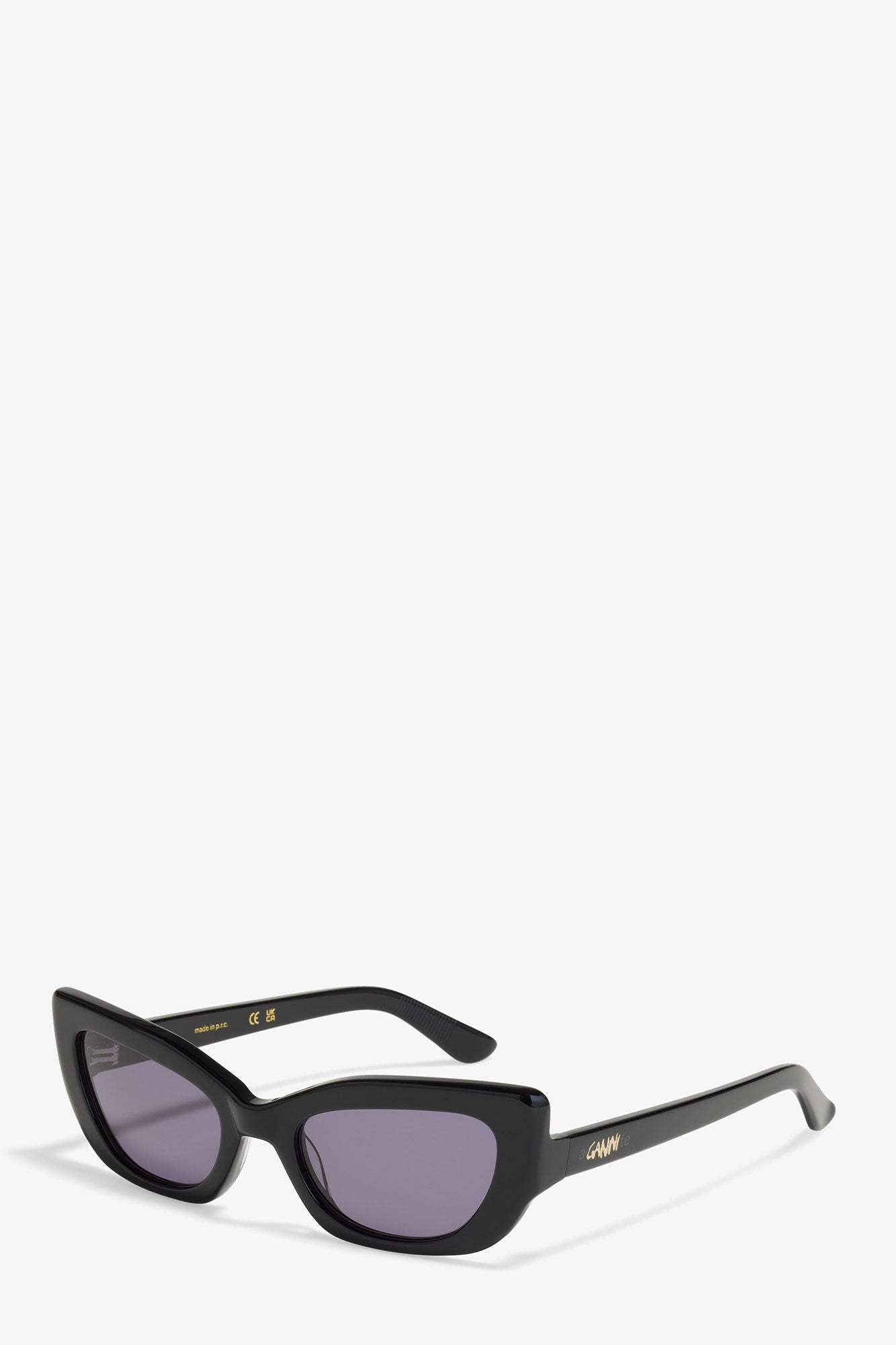 GANNI Hot Sale Black GANNI x Ace & Tate Black Sadie Sunglasses
