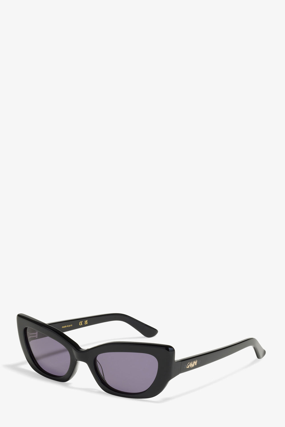 GANNI Hot Sale Black GANNI x Ace & Tate Black Sadie Sunglasses