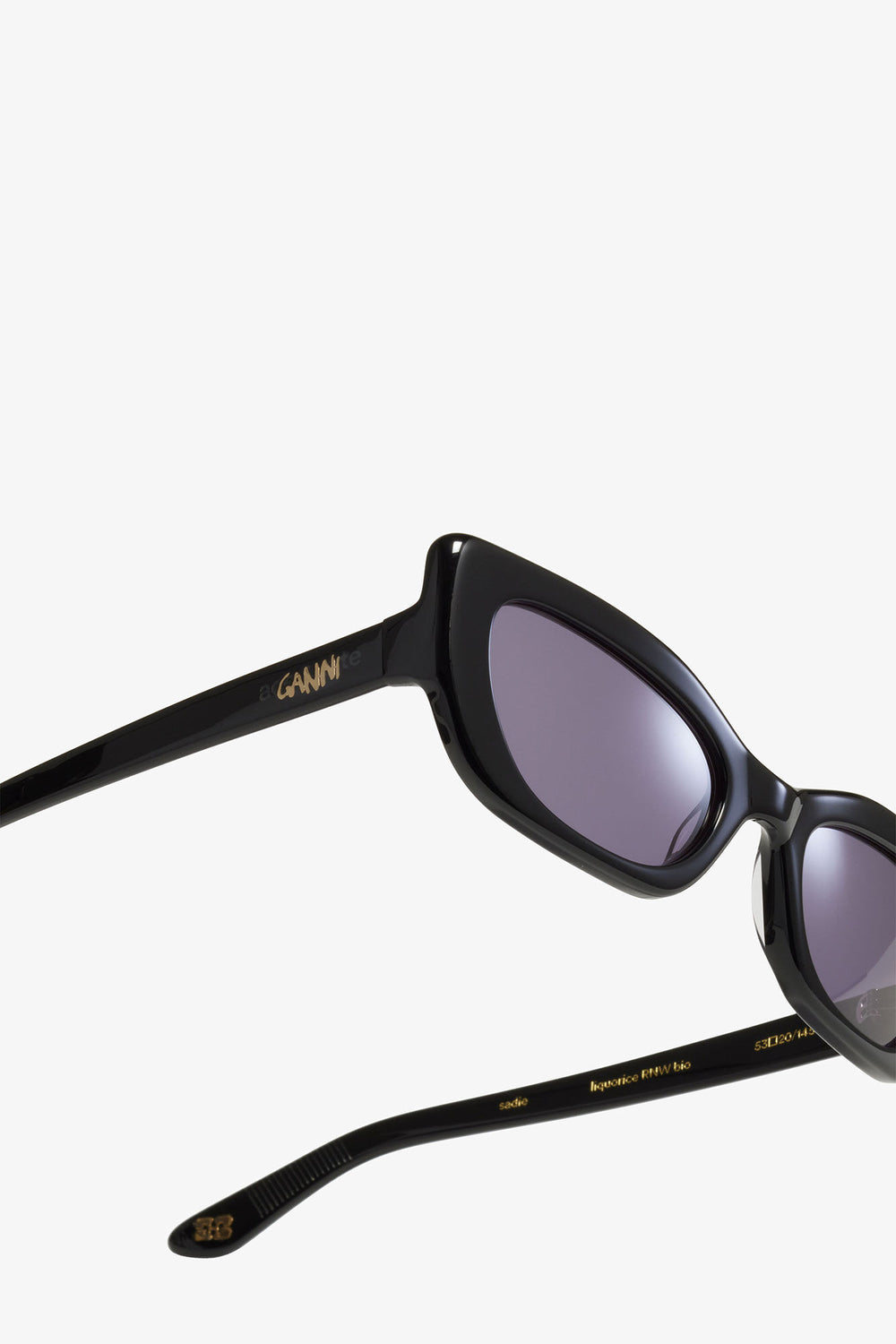 GANNI Hot Sale Black GANNI x Ace & Tate Black Sadie Sunglasses