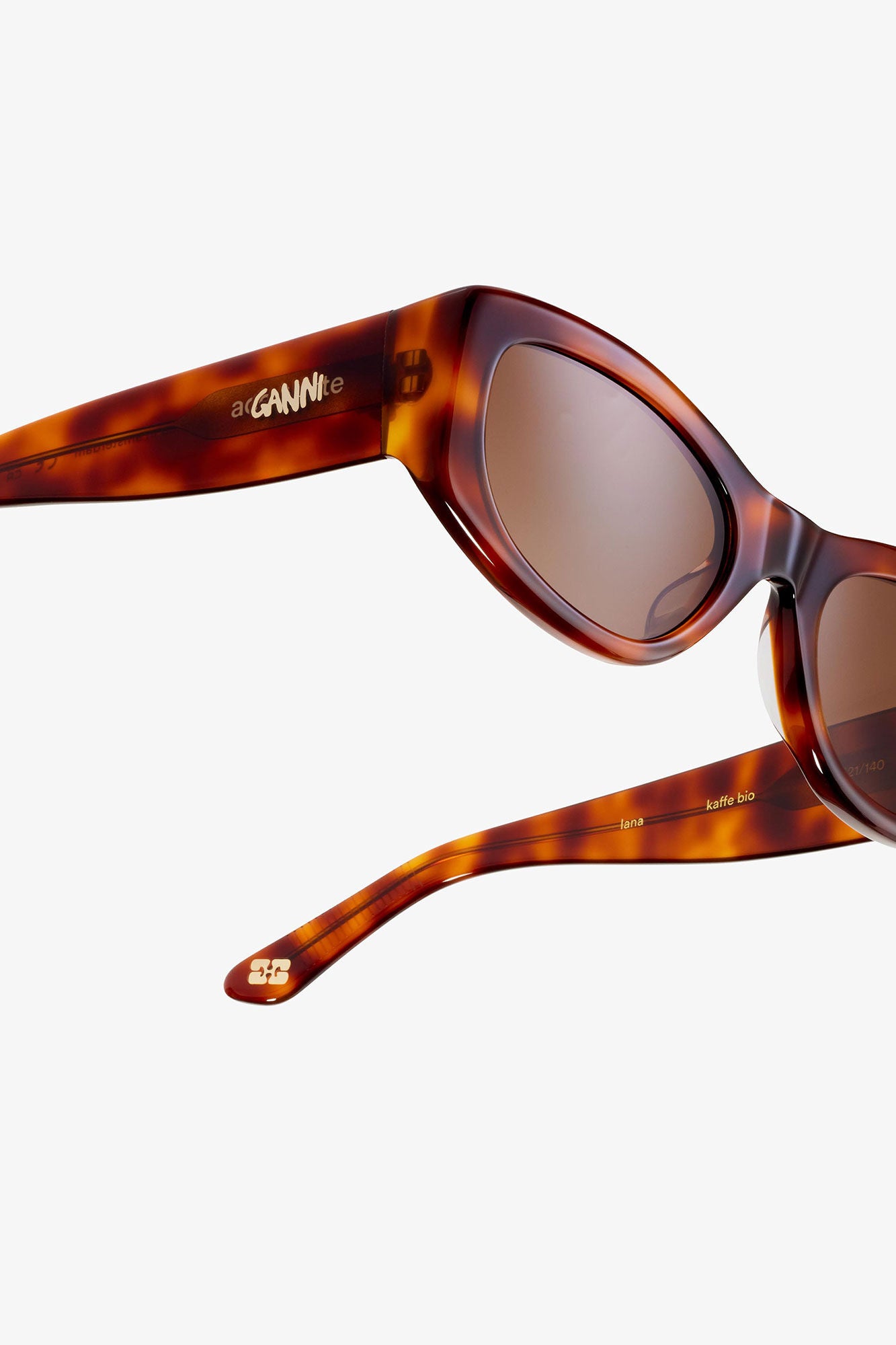 GANNI Outlet Tiger's Eye GANNI x Ace & Tate Lana Sunglasses
