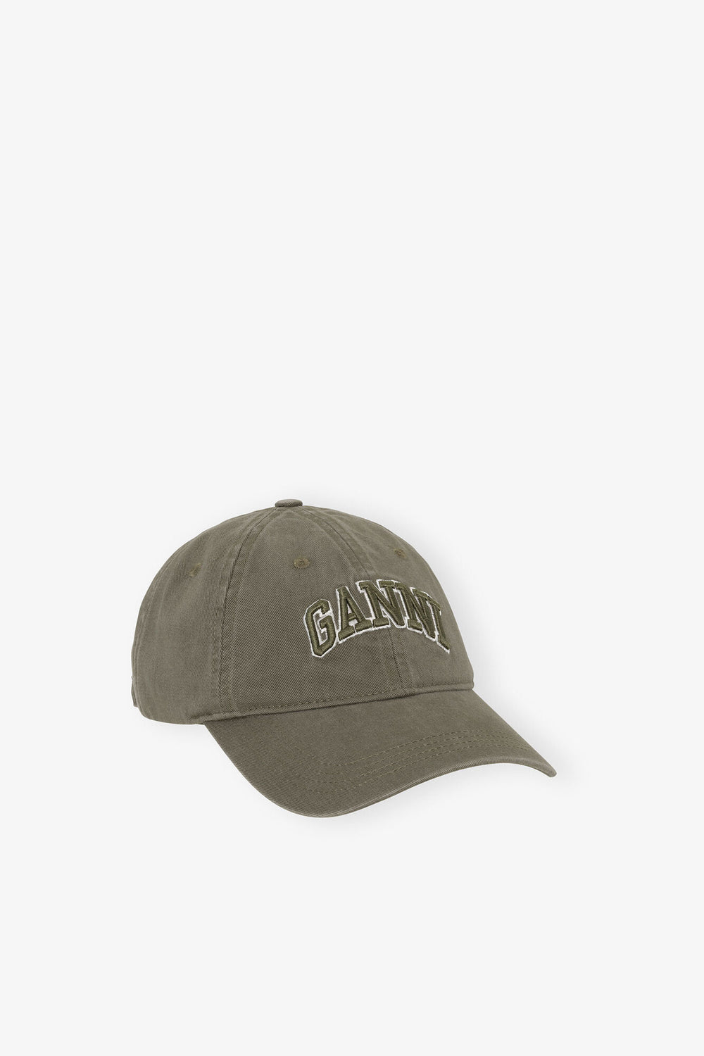GANNI On Sale Kalamata Green Canvas Cap