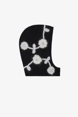 GANNI Outlet Black Black Flower Balaclava
